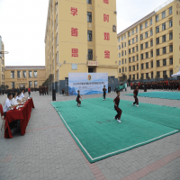 2022年登封市少林延鲁教育集团中国武术段位制初段位考试隆重举行 