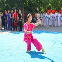 巾帼不让须眉：少林延鲁武术学校的女学员风采 